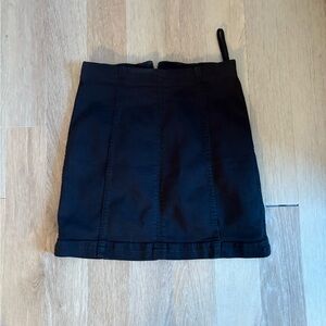 Free People Black Mini Skirt